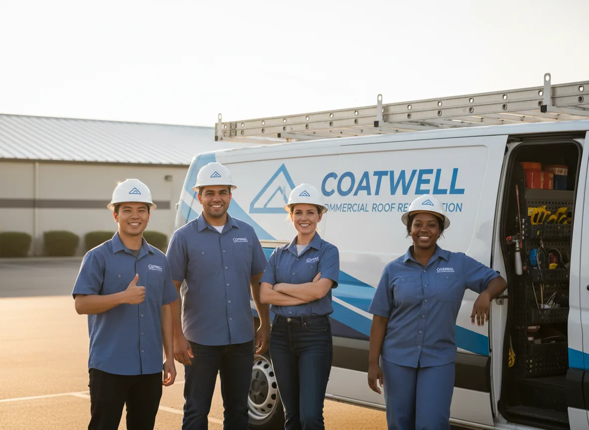 Commercial roof coating company in Aurelia, IA